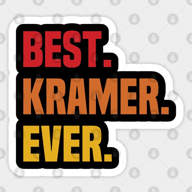 BEST KRAMER EVER ,KRAMER NAME Sticker by tribunaltrial